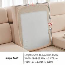 1PC Simple Solid Color Stretchable Elastic Sofa Slipcover, Pet-Resistant And Anti-Slip Cushion Cover, Suitable For 1-4 Seater L-Shaped Modular Sofa Protector Cover, Four-Season Universal, Machine Washable - Multicolor - View 28