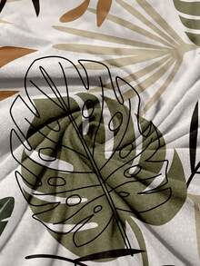 1件印花牛奶丝沙滩椅套，可拆卸可水洗弹性沙滩椅套，泳池、沙滩椅保护套 - 彩色 - 查看 8