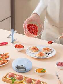 900ml/500ml Household Vegetable Chopper, Fruit Puree Slicer, Garlic Mincer, Multi-Function Vegetable Cutter, Garlic Press, Food Processor, Vegetable Chopper, Fruit Crusher, Onion Mincer - Default - View 3