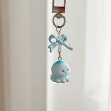 1pc Cute Octopus Pendant, Keychain, Bag, Camera Charm, Phone Case Decor, Gift For Friends, Girlfriend, Festivals - Multicolor - View 6