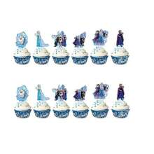 Frozen-Thema Geburtstagskuchen-Topper Set - DIY Kuchen Dekorationen für Geburtstagsfeiern zu Hause. Geeignet für verschiedene Anlässe wie Partydekoration, Feiertagsfeiern, lockere Zusammenkünfte, die Rückkehr zur Schule, Weihnachtsfeiern und mehr - Mehrfarbig - Übersicht 3