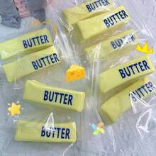 1pc Slow Rising Fluffy Butter Squishy Toy, Stress Relief Squeeze Toy With Soft Wet Texture, Gift - Multicolor - View 6