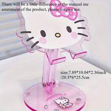 SANRIO 新款Hello Kitty手机支架 - 懒人多功能可调节高度折叠桌面平板电脑支架 - 观看电视节目的理想之选，完美的生日和圣诞礼物 - A - 查看 5