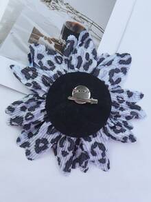 25cm Sexy Retro Leopard Print Flower Brooch, Suitable For Party Dresses And Outfits - Morning Glory - View 7