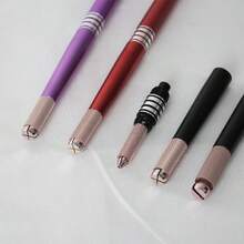 Tattoo Training Kit 1pc Microblading Tattoo Manual Pen + 1pc Face Lips Eyebrow Tattoo Practice Skin + 20pcs Microblading Needles Makeup Tattoo Tools - View 4
