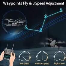 E88 Pro Foldable Drone With 8K Dual Camera, Easy To Fly RC Quadcopter For Beginners, 360° Rolling Stunt, One Key Landing, Intelligent Hover, FPV Live Video, Portable Pocket Drone With Carry Case For Travel Outdoor Camping - View 6