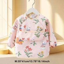 婴儿连帽喂食连衣裙 防水双面婴儿围兜 婴儿喂食围兜 超柔软防水婴儿喂食围裙 - 彩色 - 查看 25