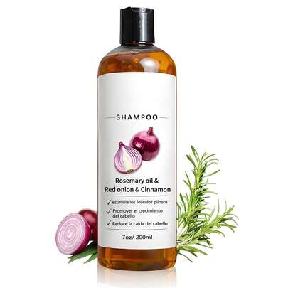 Shampoo, Onion Shampoo For Hair Growth, With Rosemary Oil & Red Onion & Cinnamon Extract, Prevent Hair Loss| Promotes Thicker Fuller Hair, 7oz/200ml (1)