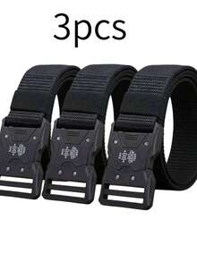 3pcs Quick Release Nylon Tactical Belt, Suitable For Sports Pants, Outdoor Training And Casual Wear For Men - Multicolor - View 11