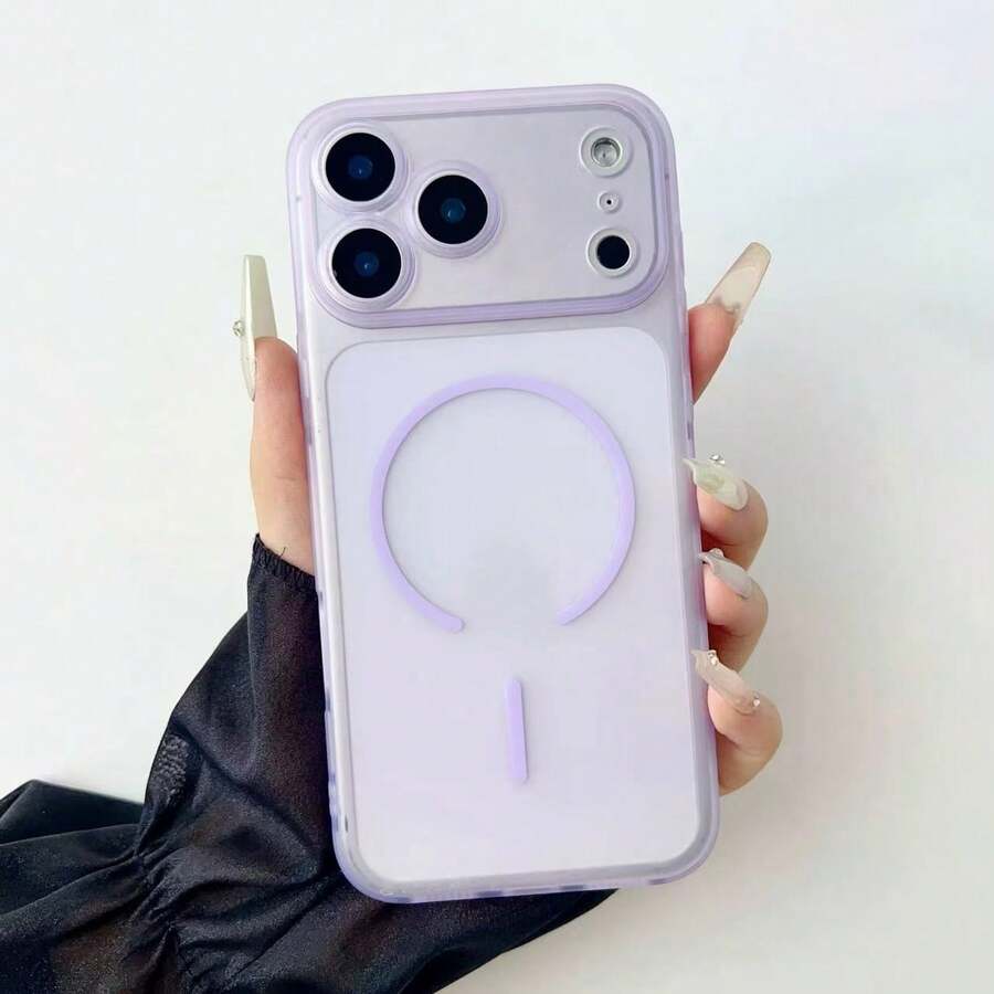 1 ốp lưng điện thoại tối giản, thân thiện với da, tương thích với Apple 17 Pro Max, Air 16, 15, 14, 13, 12 Pro/Max/Plus, hỗ trợ sạc không dây, nam châm, mờ bán trong suốt, chống rơi, bảo vệ điện thoại.