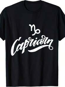 Capricorn Zodiac T-Shirt - Red - View 7