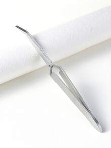 Bộ 2/1 kìm cắt móng tay bằng thép không gỉ cong/thẳng, kìm cắt móng tay bằng thép không gỉ, nhíp hình chữ X (dùng để nối móng, nối móng gel và cắt móng acrylic), dụng cụ chuyên dụng cho tiệm làm móng, dụng cụ và vật tư làm móng. - Bạc - Xem 12
