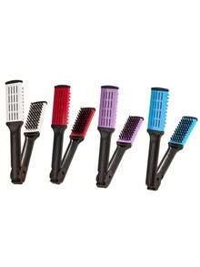 1. Máy duỗi tóc gấp gọn hình chữ V, lược tạo kiểu đa năng cho tóc thẳng và tóc xoăn, kẹp duỗi tóc, dụng cụ hình chữ V, lược làm mượt tóc. - Nhiều màu - Xem 4