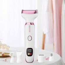 Máy cạo râu điện 5 trong 1 không dây dành cho nữ, đầu thay thế được, tỉa lông mặt, lông mày, lông mũi, máy tỉa lông vùng bikini chống nước, máy tẩy lông sát da, quà tặng cho phái nữ, dung lượng pin 600mAh, quà tặng Ngày của Cha, Ngày của Mẹ. - Xem 10