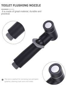 1个黑色机身清洁喷雾器增压喷枪水龙头冲洗家用马桶冲水枪马桶清洁喷枪 - 黑色 - 查看 5