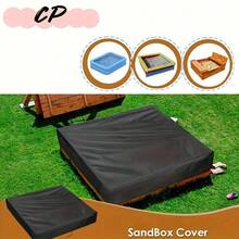 1pc Polyester Square Sandbox Sun Shade Cover, With Drawstring Design, Suitable For Use At Beach, Swimming Pool, Patio, Garden, Lawn In Summer (Shade Cover Only) - View 2
