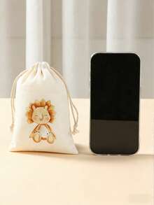 6个丛林动物和恐龙图案迷你礼品袋，丛林动物主题生日派对家居装饰，家庭聚会礼品包装用品，返校季，情人节 - 彩色 - 查看 7