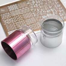 Bộ dụng cụ dập móng tay kèm khuôn silicon, 6 khuôn hoa ren + 1 khuôn dập trong suốt, dụng cụ làm móng nghệ thuật DIY cho móng gel. - Nhiều màu - Xem 9