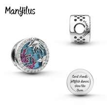 Bộ mặt dây chuyền Manyilus bằng bạc Sterling 925 chủ đề biển mùa hè, hình ảnh động vật biển, rùa, cá heo đính đá CZ, phù hợp với vòng tay và dây chuyền nguyên bản, quà tặng trang sức tự làm cho kỳ nghỉ dành cho phụ nữ. - Nhiều màu - Xem 16