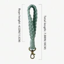 1 chiếc móc khóa xe hơi/vòng tay trang trí phong cách Bohemian dệt thủ công nhiều màu sắc. - Nhiều màu - Xem 7