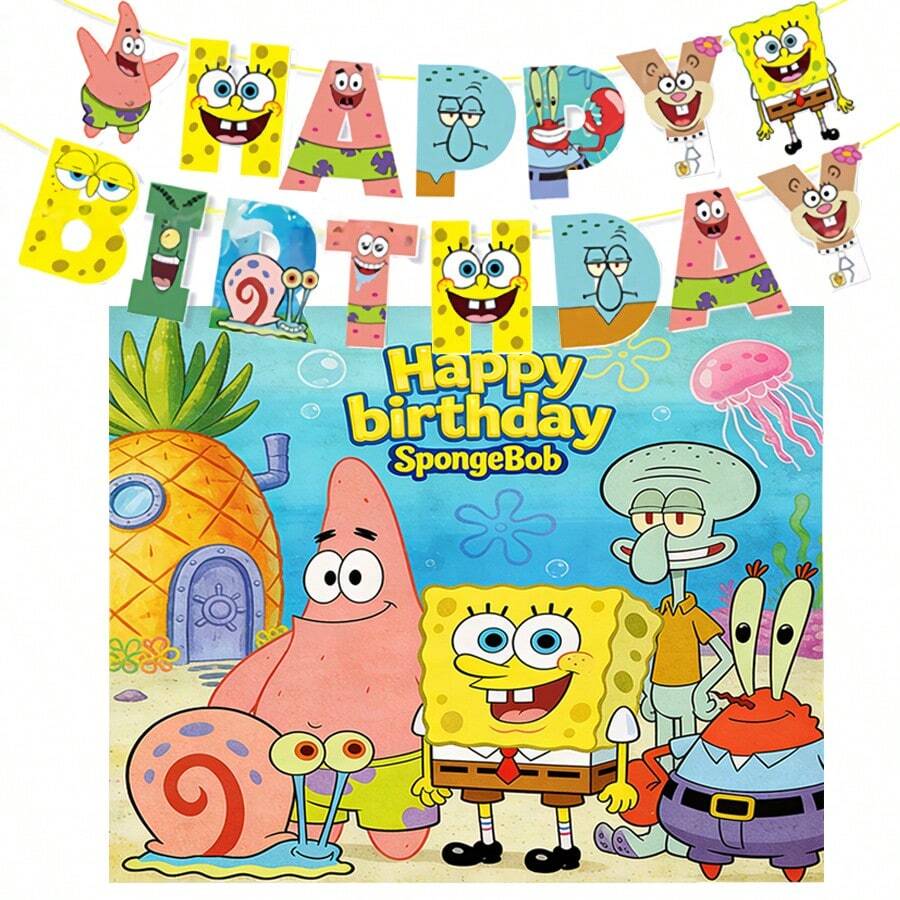 Juego de Decoración de Fondo para Fiesta Temática, Decoración de Fondo, Accesorios para Fotos, Tela de Fondo para Fiesta de Cumpleaños, Juego de Decoración para Fiesta - Ver 1