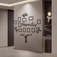 1 Set Acrylic DIY Combination Mirror Wall Stickers, Photo Frame Wall Decor Suitable For Living Room, Bedroom, Dining Room, Office, New Home, Gift - A - View 11