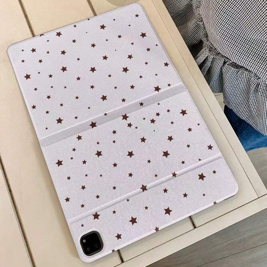 Ốp bảo vệ phẳng hình ngôi sao tối giản màu tím, phù hợp với máy tính bảng Apple thế hệ thứ 11, ốp bảo vệ đơn giản cho máy tính bảng thế hệ thứ 12, Air 8 2026, Pro 11, Mini 7 thời trang, ốp bảo vệ dễ thương cho máy tính bảng Air 7/6 thế hệ thứ 10, 11 inch dành cho cả nam và nữ. - Màu tím - Xem 1