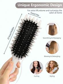 Hair brushes-EU+UK 2026新款卷发造型梳，男女皆宜，可用于打造各种卷发造型 - 彩色 - 查看 7