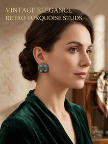 Bijoux de mode pour femmes, boucles d'oreilles en alliage de cuivre avec améthyste violette incrustée, style vintage européen surdimensionné. Accessoire exquis. Conception d'usine de premier ordre, sensation métallique vintage antique, ornement scintillant de luxe dégageant une aura solennelle. Fabriqué avec passion et travail exceptionnel, chaque pièce est un design unique. - Multicolore - Voir 10