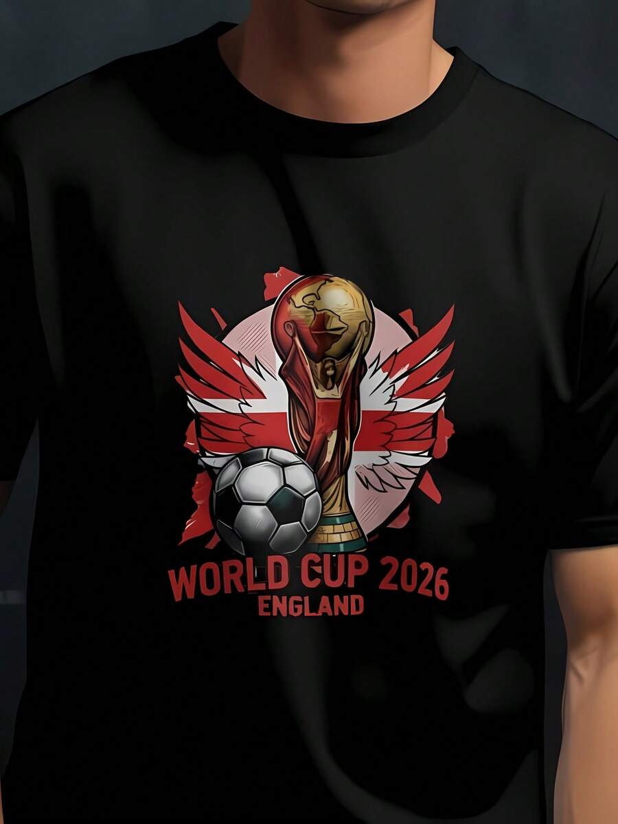 Hot SaleEngland World Cup Red Eagle Trophy Soccer Graphic World Cup Licensed High Quality Pure Printed T Shirt Summer Men T Shirt Suitable For Daily Casual Wear Festival Party Gathering Great Gift Sum Sports Style World Cup Authorized High Qualit Protective Phone Case Cover Summer Clothes Graphic Tees Men - màu đen - Xem 1