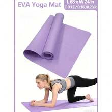 Esterilla de yoga plegable de EVA, esterilla de ejercicio portátil adecuada para entrenamiento de pilates - Morado - Ver 1