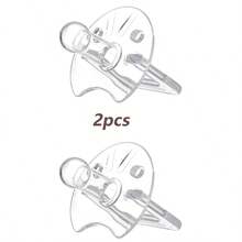 Chupete para bebé, estilos de día y noche, resistente al calor hasta 120°C, de silicona, suave y elástico, fácil de limpiar, adecuado para bebés de 3+ meses - transparente - Ver 13