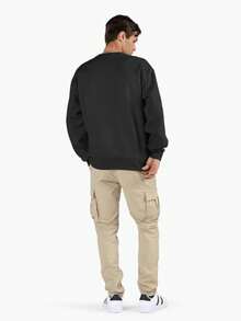Jackson Guitar Essential Oversized Sweatshirt 2026 New Collection Unisex Cotton Blend Casual Pullover Y2K Streetwear Vintage Rock Style Loose Fit Crewneck Fashion Top For Men Women - 黑色 - 查看 5