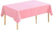 3/1 Pack/Disposable Plastic Tablecloth 54 Inches X 108 Inches, Premium PEVA Party Tablecloth Fits 6 To 8 Ft Tables, Suitable For Indoor Or Outdoor Party, Birthday, Wedding, Valentine's Day, Engagement, Anniversary, Buffet (Red) - Red - View 37