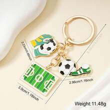 1 Peça - Chaveiro de Futebol da Copa do Mundo de Liga, Acessório de Pendurar na Bolsa, Lembrança de Fã, Presente Perfeito para Torcedores de Futebol - Visão 12