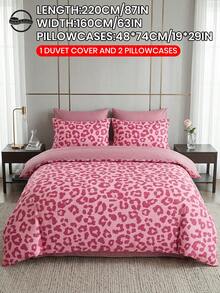 2/3pcs Bedding Set With Numeric Print (1pc Duvet Cover + 1/2pcs Pillowcase, Without Filler), Breathable & Comfortable Bedding Set, Skin-Friendly Soft Anti-Pilling, Suitable For Double/Full/Queen/King Size Bed - Multicolor - View 14