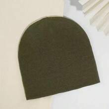 Macaron Color Solid Knit Beanie Hats, Unisex Y2K Streetwear Caps - Multicolor - View 5