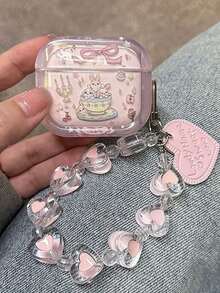 1个小众创意INS兔耳耳机保护套 - 粉色 - 查看 1