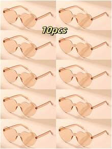 Gói kết hợp 14 chiếc, 5 chiếc, 30 chiếc, 12 chiếc, 15 chiếc, 1 kiểu màu ngẫu nhiên Thiết kế hình gấu Kính thời trang hình trái tim Unisex, Thích hợp cho tiệc tùng, đám cưới, quà tặng, phụ kiện lễ hội, trang phục thường ngày cho phụ nữ, phụ kiện đi biển, phụ nữ - nhiều màu - Xem 38