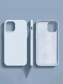 1 chiếc, ốp lưng silicon lỏng Ji Ji màu xanh dương nhạt và vàng, phù hợp với 17, 17 Pro Max/ 16 Pro Max/ 15 Pro/ 14, 13/12/11. Thích hợp làm quà tặng Ngày Valentine/Sinh nhật/Ngày của Mẹ/Lễ Phục Sinh cho gia đình/bạn bè/chị em gái/bạn trai. - Màu xanh nhạt - Xem 1