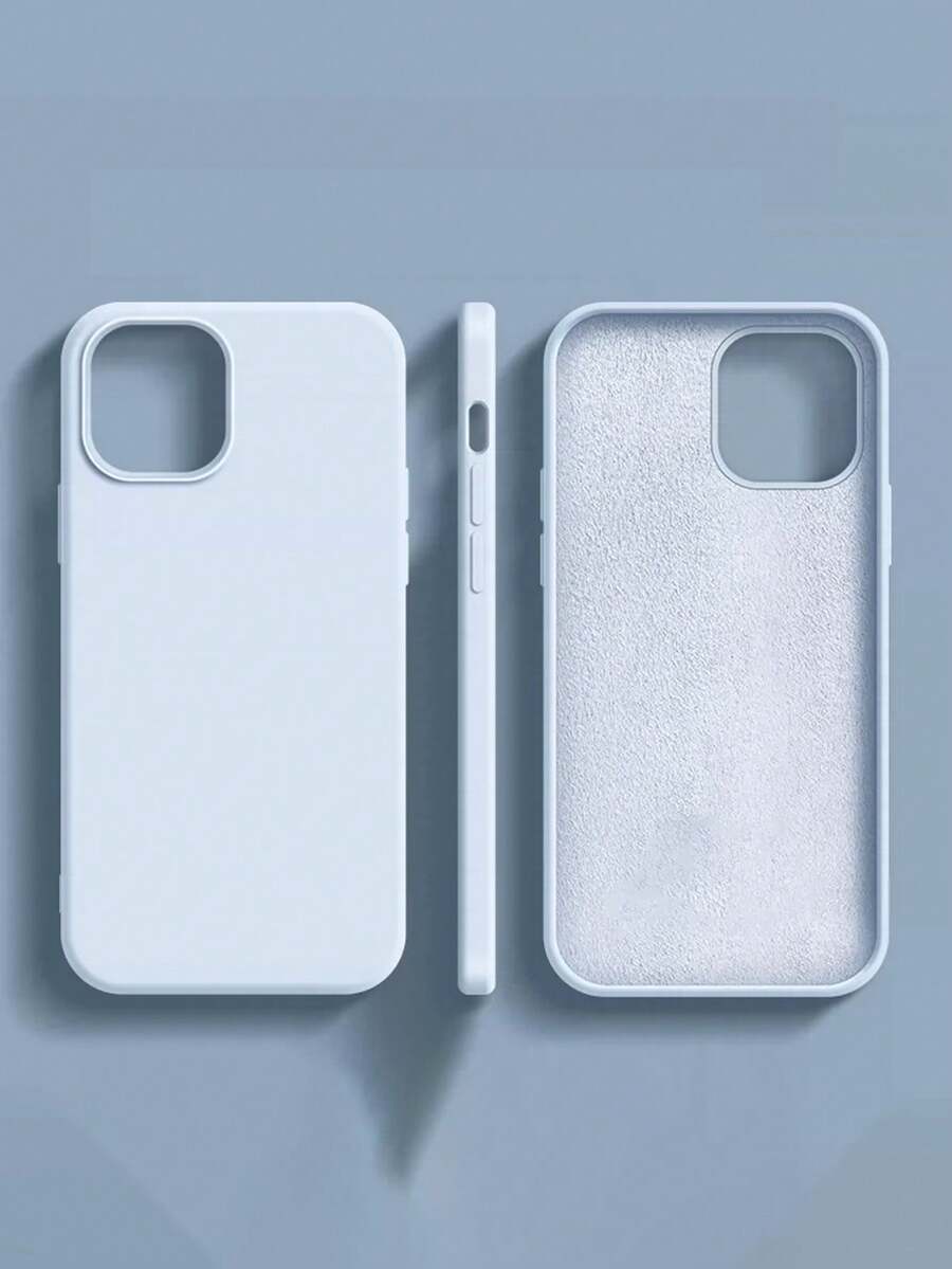 1 chiếc, ốp lưng silicon lỏng Ji Ji màu xanh dương nhạt và vàng, phù hợp với 17, 17 Pro Max/ 16 Pro Max/ 15 Pro/ 14, 13/12/11. Thích hợp làm quà tặng Ngày Valentine/Sinh nhật/Ngày của Mẹ/Lễ Phục Sinh cho gia đình/bạn bè/chị em gái/bạn trai. - Màu xanh nhạt - Xem 1