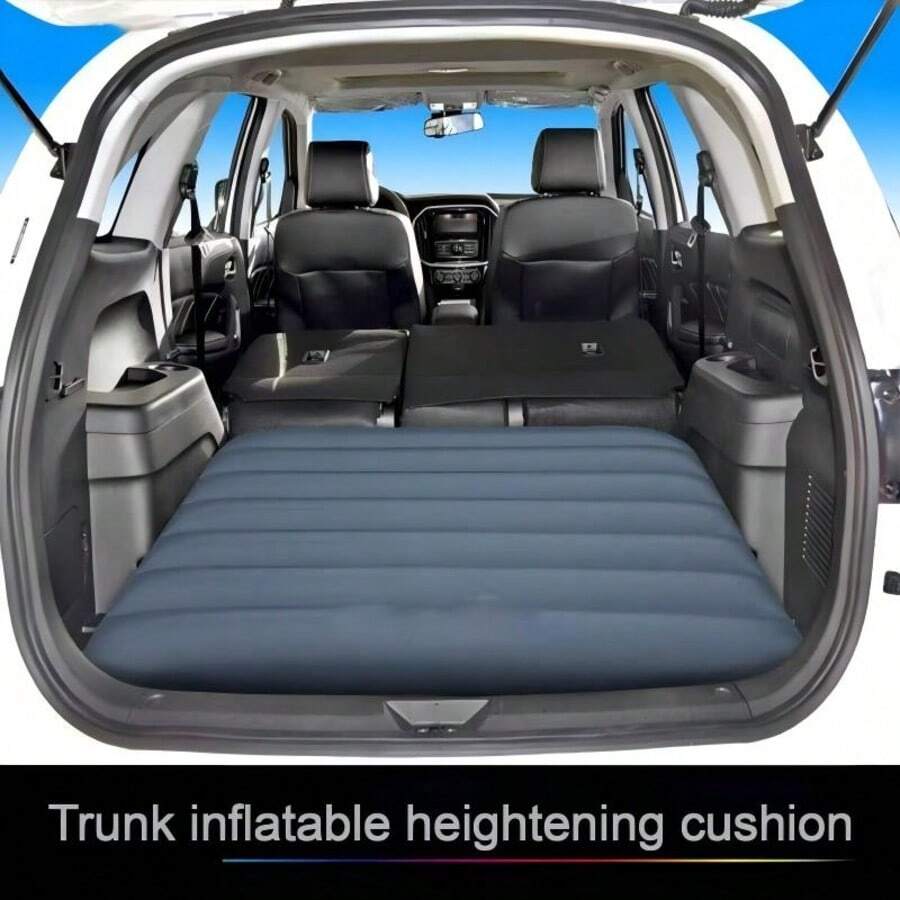 Matelas de camping de voyage gonflable pour l'extérieur - Matelas de couchage gonflable en PVC pour l'extérieur avec kit de réparation, convient pour SUV, matelas pneumatique, matériau texturé durable - moderne - Voir 1