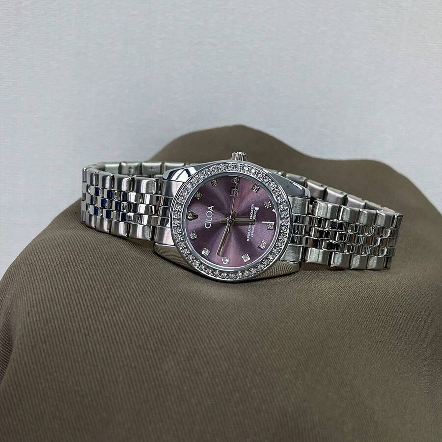 1pc CILOA Women's High-End Luxury Calendar Waterproof Quartz Watch, Suitable For Daily Wear And Festivals