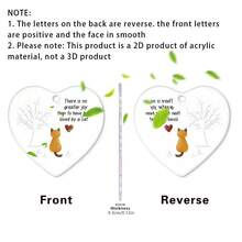 1/3pcs Acrylic Pet Memorial Hanging Decor, Car Rearview Mirror, Backpack, Home Decor, 2D - Multicolor White Ribbon - View 5