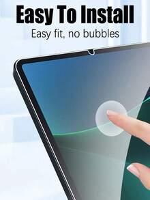 2 piezas Película protectora de vidrio templado Ultra HD compatible con Huawei MediaPad/Honor Pad, dureza 9H, cobertura completa, a prueba de explosiones, resistente a arañazos, capa suave repelente al aceite, sin burbujas, adsorción automática, película protectora - transparente - Ver 10