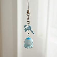 1pc Cute Octopus Pendant, Keychain, Bag, Camera Charm, Phone Case Decor, Gift For Friends, Girlfriend, Festivals - Multicolor - View 3
