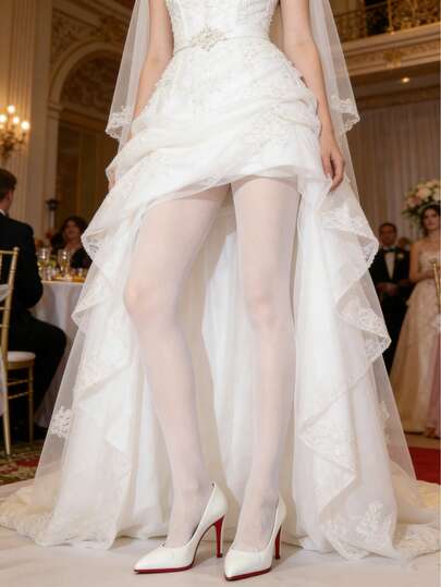 1双女士经典连裤袜，新颖、优雅、独特、舒适、时尚有型，非常适合日常穿着、通勤、节日聚会和外出活动。