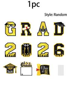 11pcs/Set 2026 Graduation Garden Stakes, Graduation Yard Sign Set, Large Shiny Markers - Perfect For Lawns, Gardens And Pathways. Ideal For All Graduation Parties, Outdoor Garden Decor, Holiday Parties, Birthday Parties And Weddings. - Multicolor - View 9
