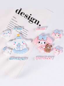 SANRIO 5 món đồ trang sức: Mặt dây chuyền, ốp điện thoại hoạt hình, phụ kiện tóc, sticker, vật liệu làm trang sức. - Sự quyến rũ - Xem 2