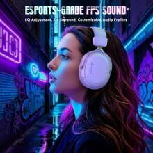 ATTACK SHARK L30Pro 无线游戏耳机，支持 2.4GHz/蓝牙/有线连接，电池续航时间长，配备可拆卸麦克风，7.1 环绕立体声，超低延迟，适用于 PC/PS/Xbox/Switch。 - 查看 3